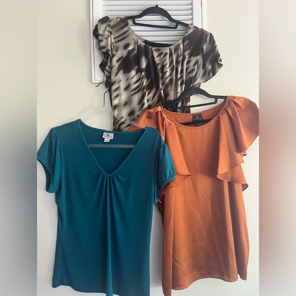 Three Worthington Size L blouses